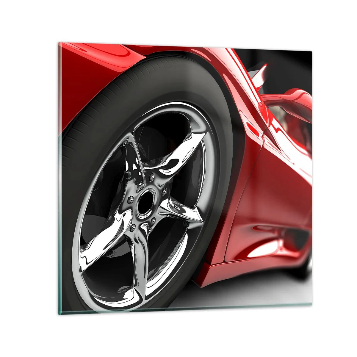 Obraz na szkle - Stworzony do szybkości - 40x40 cm