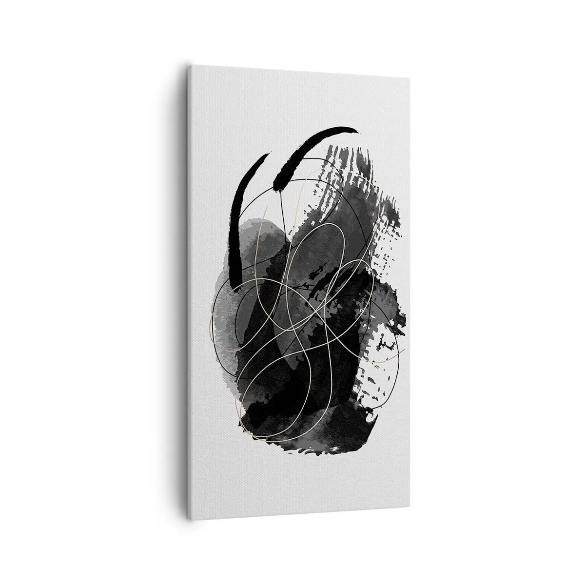 Obraz na płótnie - Wysnute z czerni - 55x100 cm