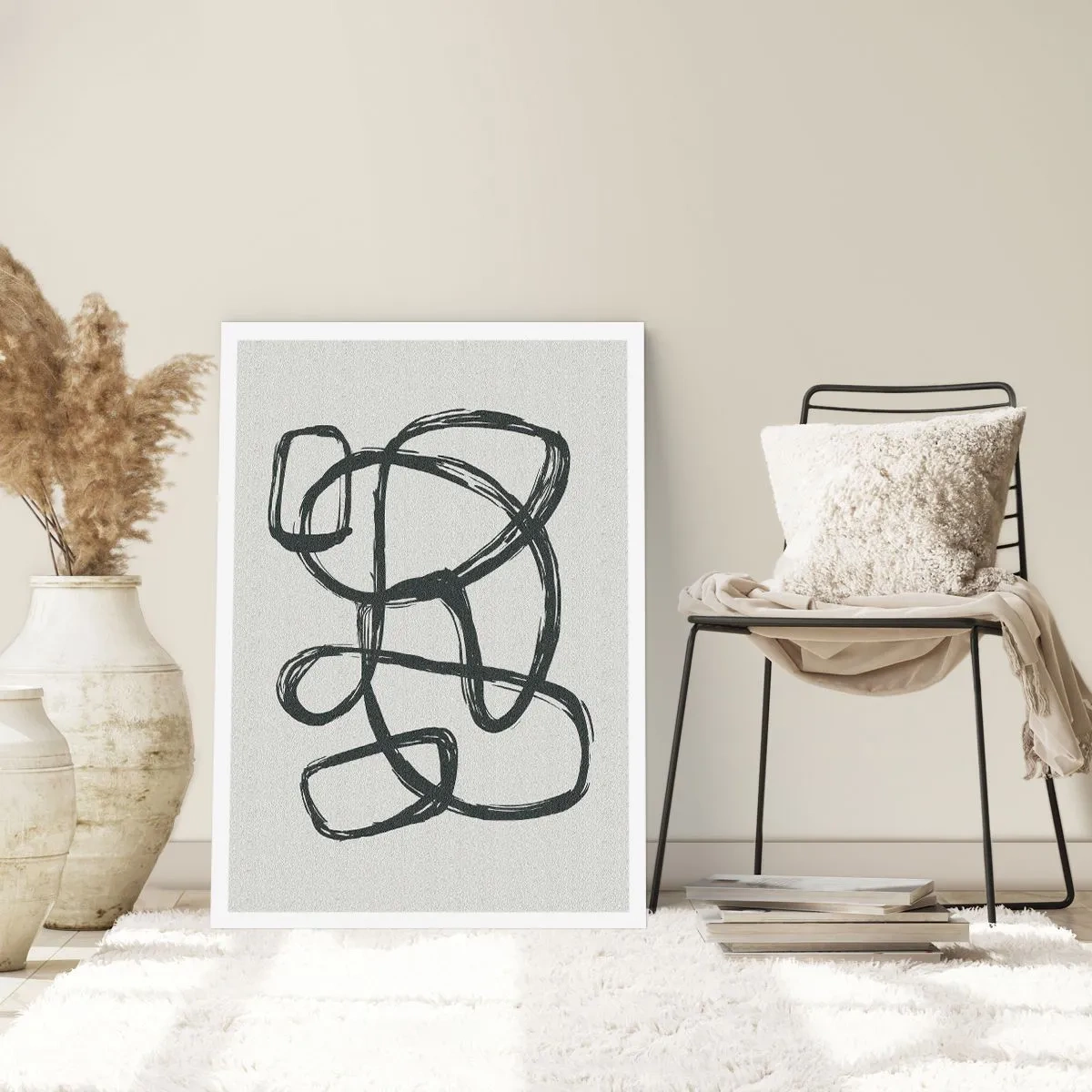 Plakat - Zapętlona abstrakcja - 40x50 cm