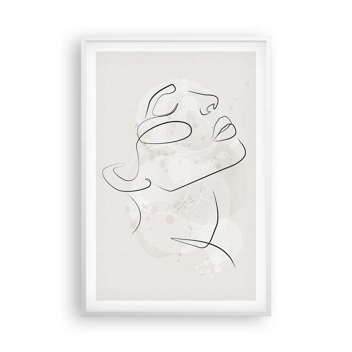 Plakat w białej ramie - Zarys marzenia - 61x91 cm