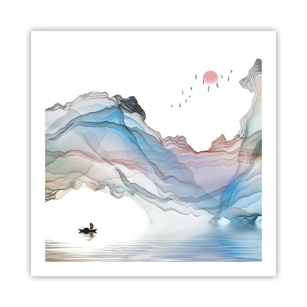 Plakat - Ku kryształowym górom - 60x60 cm
