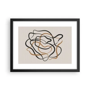 Plakat w czarnej ramie - Wszystko się pokręciło - 40x30 cm