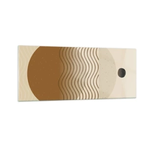 Obraz na szkle - O pochodzeniu figur geometrycznych - 100x40 cm