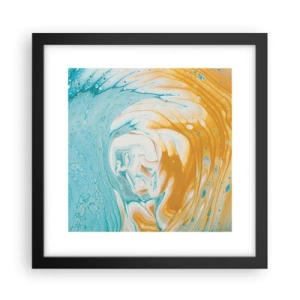 Plakat w czarnej ramie - Pastelowy wir - 30x30 cm