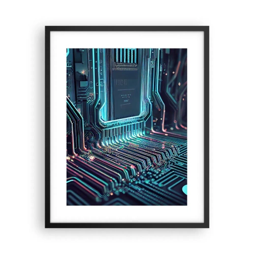 Plakat w czarnej ramie - Tak sobie myślę… - 40x50 cm