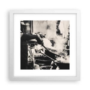 Plakat w białej ramie - Alchemia smaków - 30x30 cm