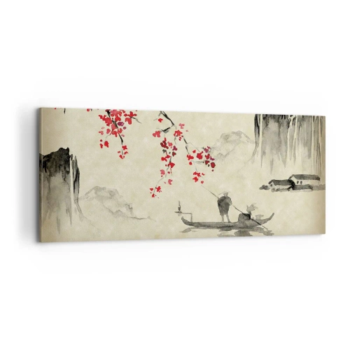 Obraz na płótnie - W kraju kwitnącej wiśni - 100x40 cm
