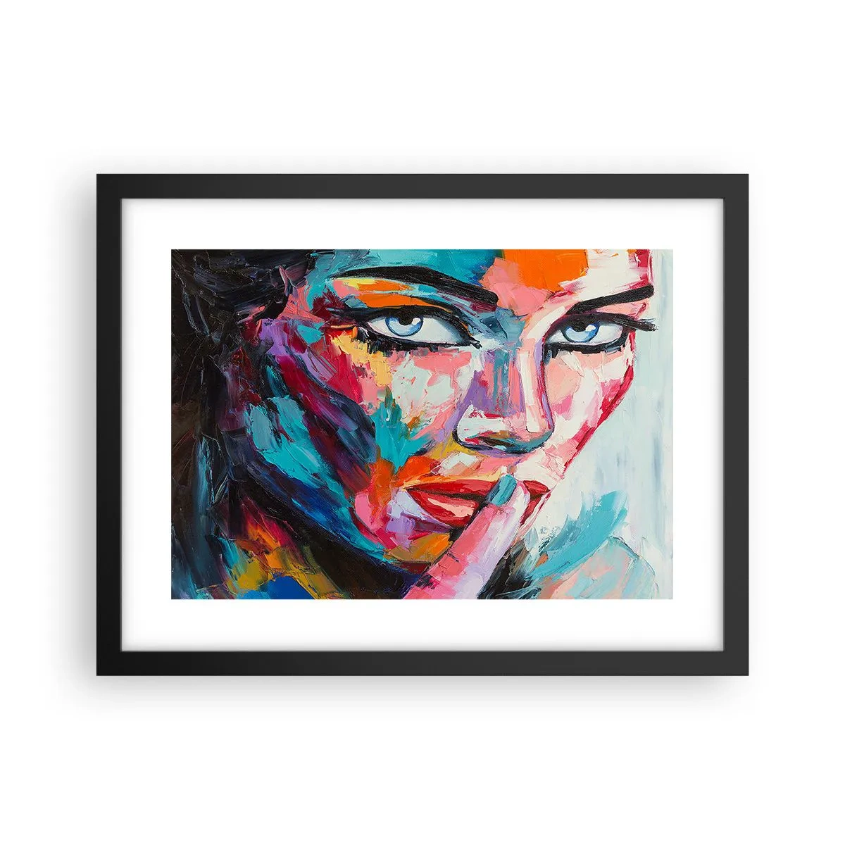 Plakat w czarnej ramie - Nasza pierwsza tajemnica - 40x30 cm