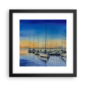Plakat w czarnej ramie - Koniec dobrego dnia - 30x30 cm