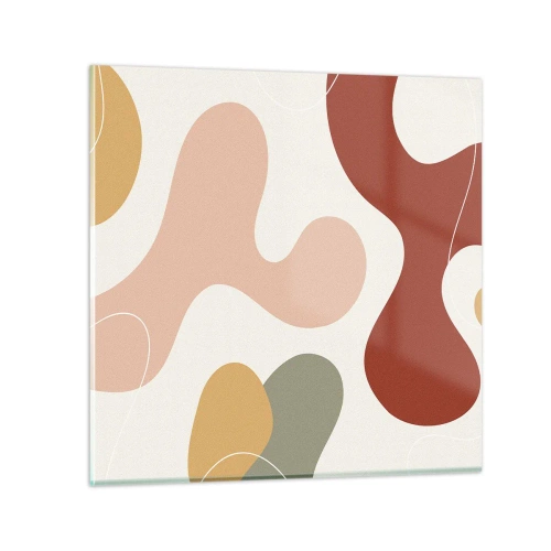 Obraz na szkle - Esy czy floresy? - 40x40 cm