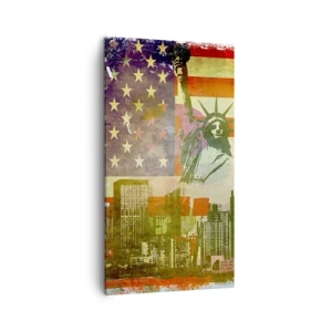 Obraz na płótnie - Viva America! - 45x80 cm