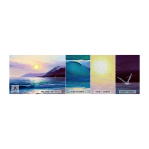 Fototapeta Próbka Premium Sand - Kryształ wody i powietrza - Krajobraz, Morze, Góry - 100x30 cm