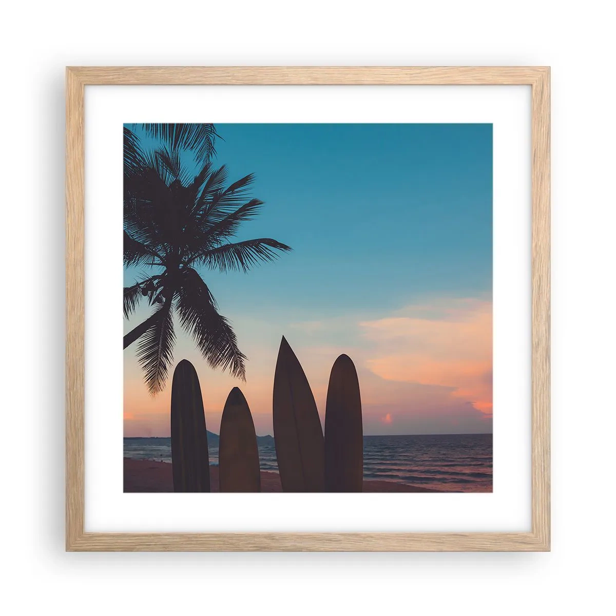 Plakat w ramie jasny dąb - Jutro też będzie zabawa - 40x40 cm