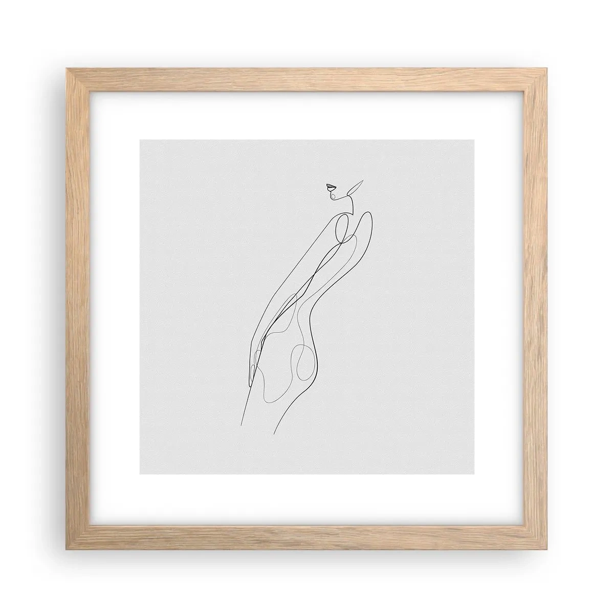 Plakat w ramie jasny dąb - Zaledwie obietnica - 30x30 cm