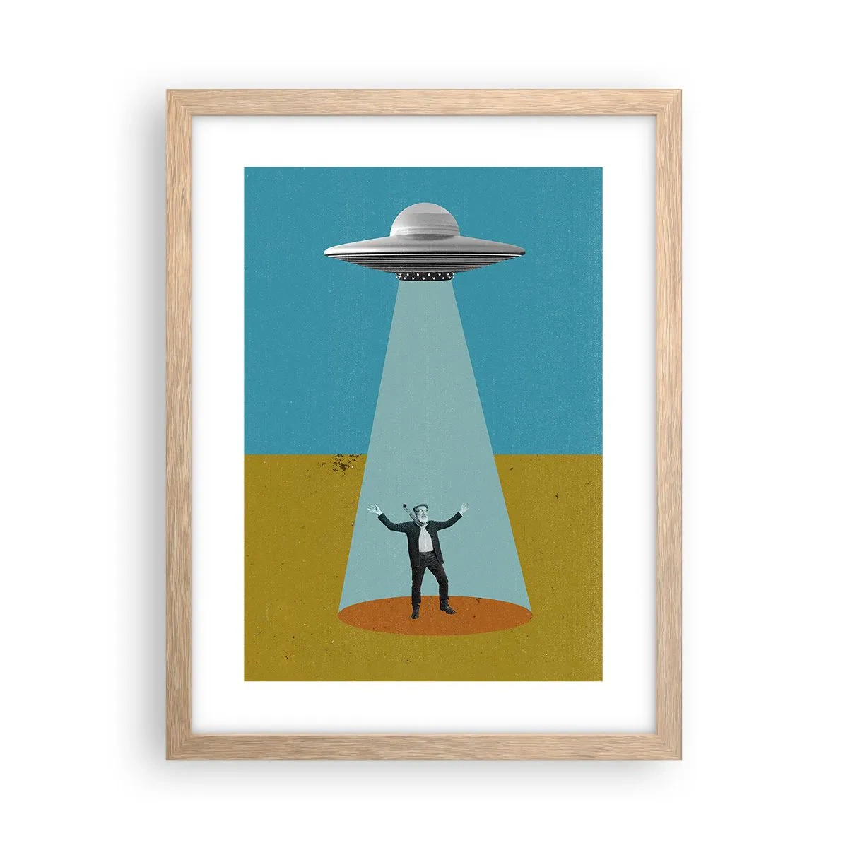 Plakat w ramie jasny dąb - Bliskie spotkanie - 30x40 cm