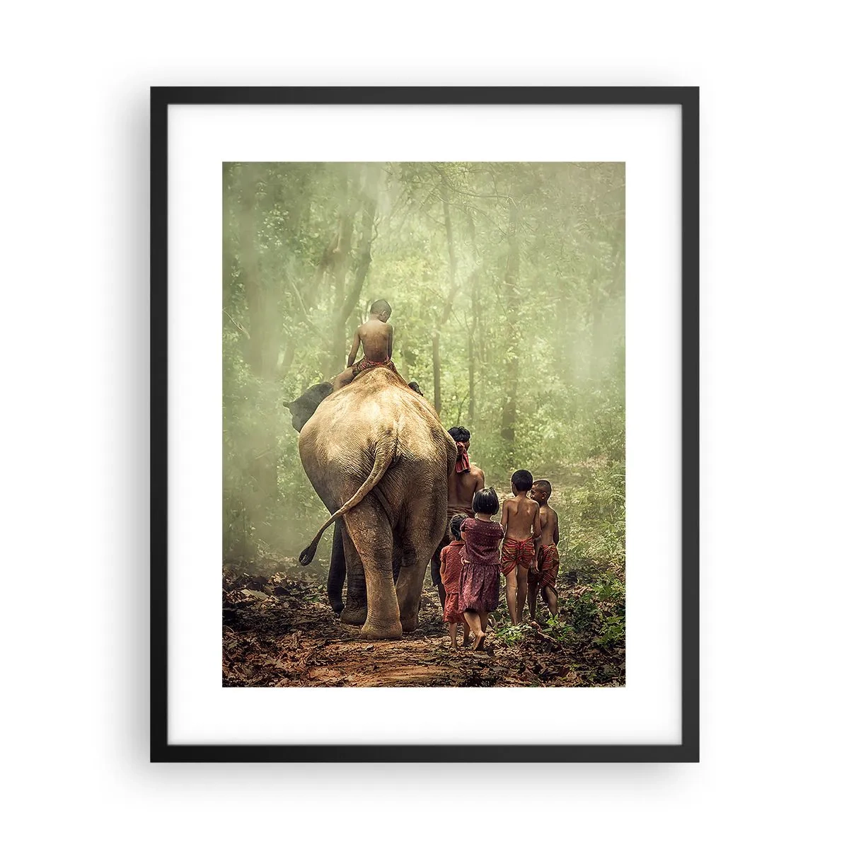 Plakat w czarnej ramie - Nowa Księga Dżungli - 40x50 cm