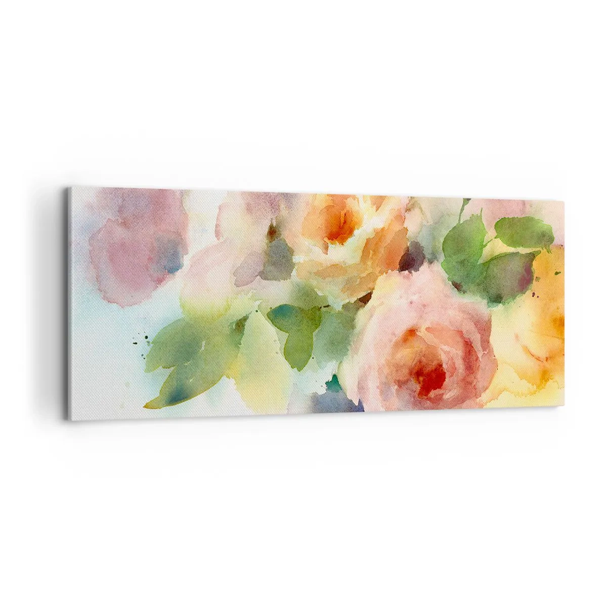 Obraz na płótnie - Delikatne jak akwarela - 100x40 cm