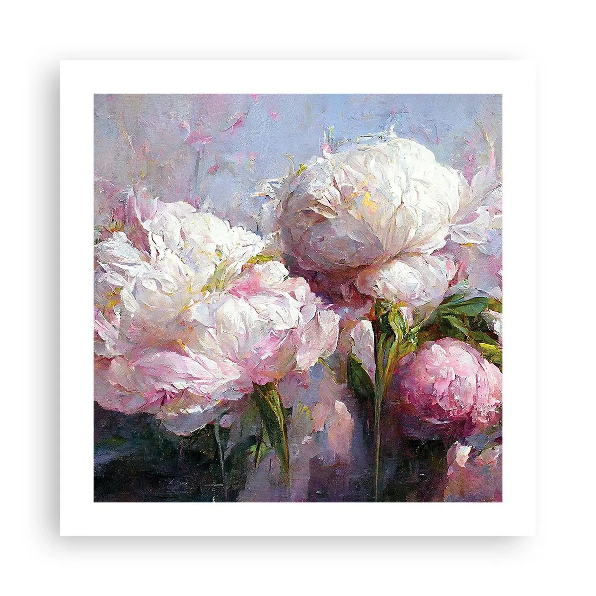 Plakat - Kipiący życiem bukiet - 50x50 cm
