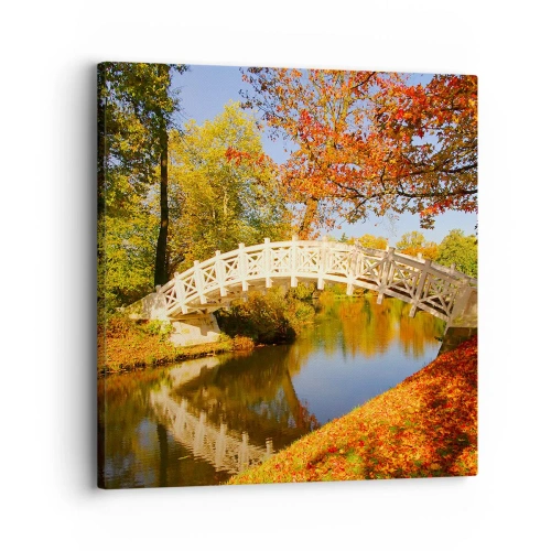 Obraz na płótnie - Na białym mostku westchnień - 30x30 cm