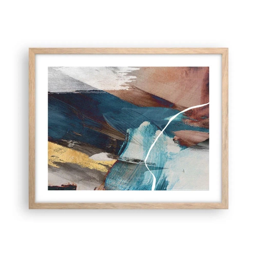 Plakat w ramie jasny dąb - Z rozmachem i energicznie - 50x40 cm