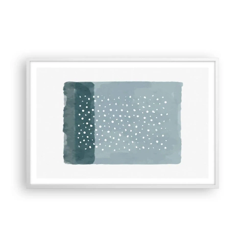 Plakat w białej ramie - Wyrosłe na błękicie - 91x61 cm