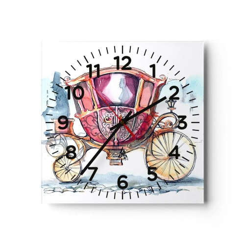 Zegar ścienny - Do ślubu czy na bal? - 30x30 cm