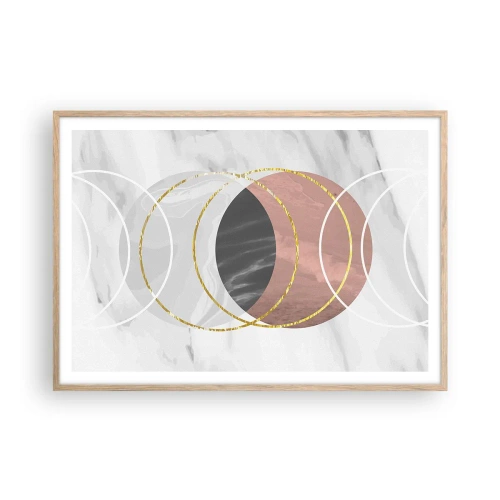 Plakat w ramie jasny dąb - Muzyka sfer - 100x70 cm