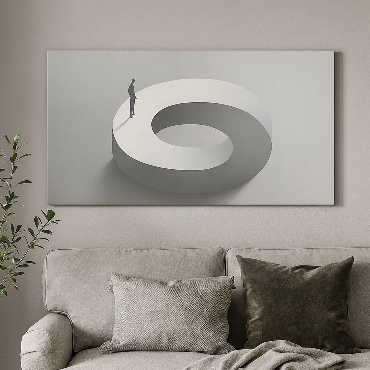 Obraz na płótnie - I bądź tu mądry - 100x40 cm