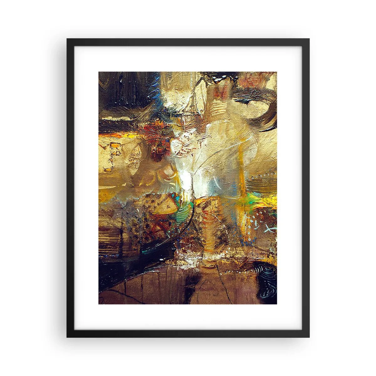 Plakat w czarnej ramie - Zimno, cieplej, gorąco - 40x50 cm