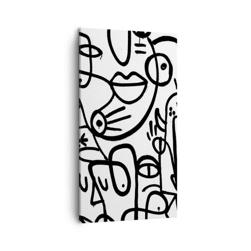 Obraz na płótnie - Twarze i miraże - 45x80 cm