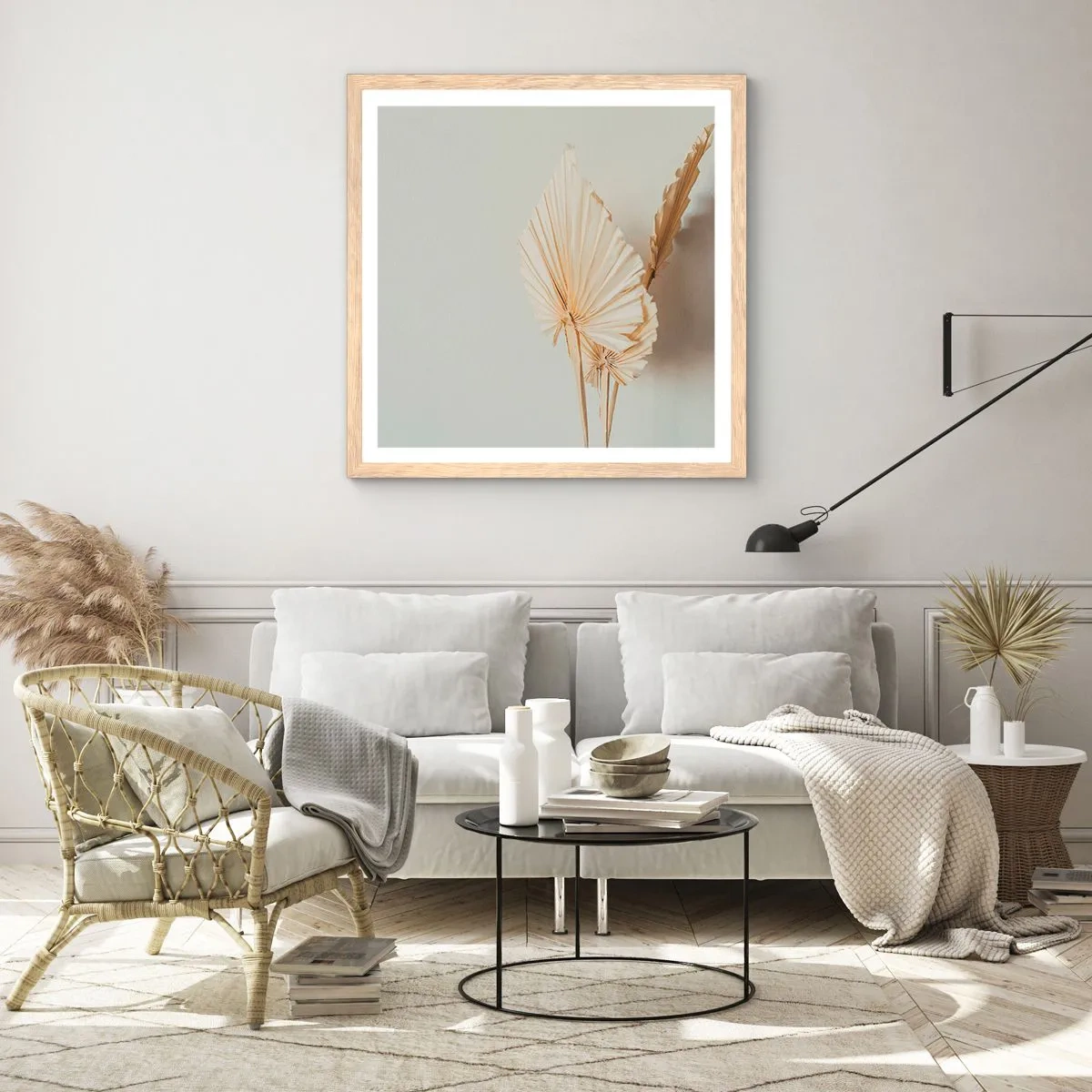 Plakat w ramie jasny dąb - Gdy potrzebne ukojenie - 50x50 cm