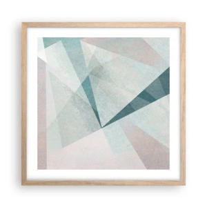 Plakat w ramie jasny dąb - Spokojnie choć dynamicznie - 50x50 cm