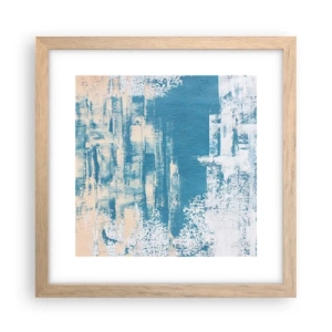 Plakat w ramie jasny dąb - Przez lodowy sopel - 30x30 cm