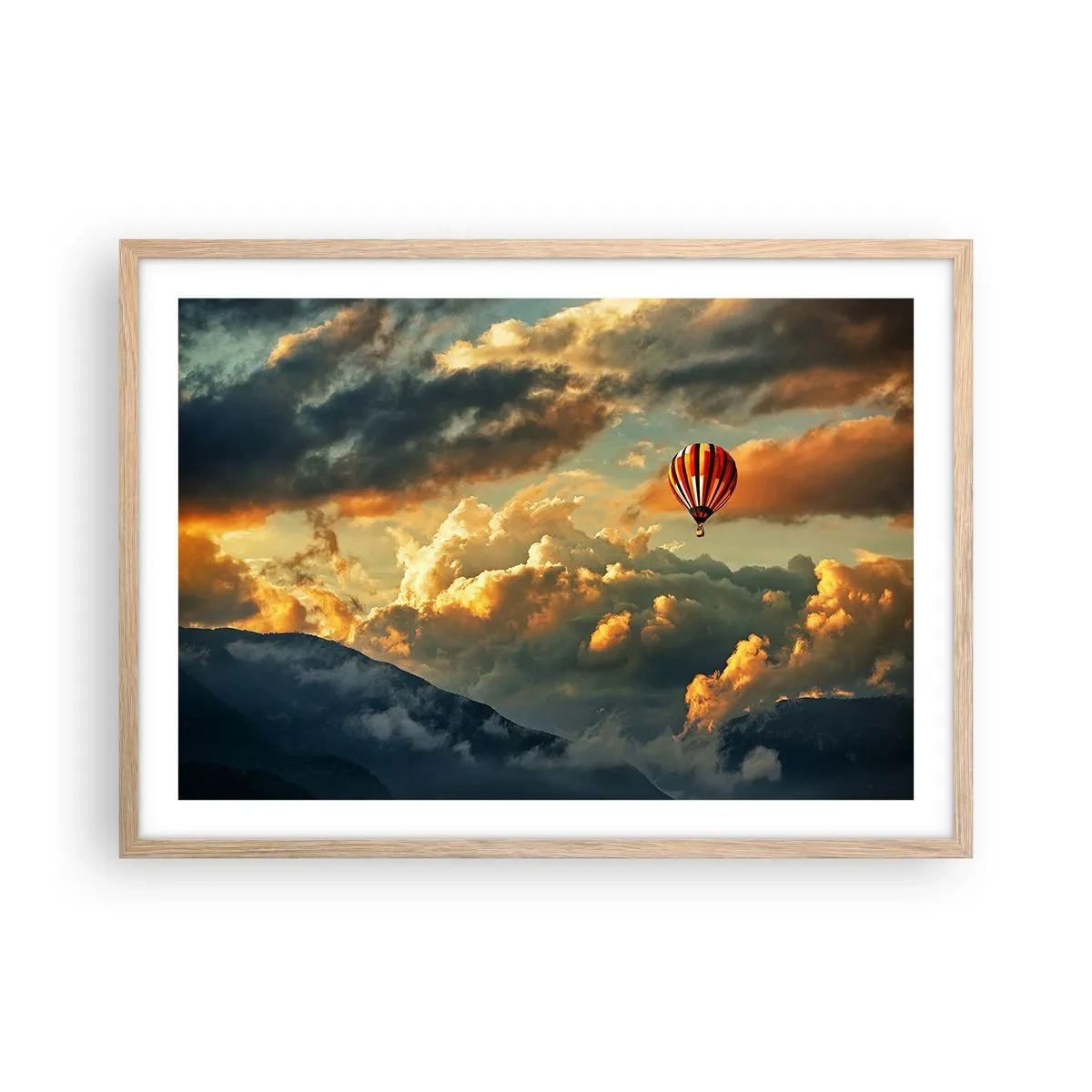 Plakat w ramie jasny dąb - Lecę, bo chcę - 70x50 cm