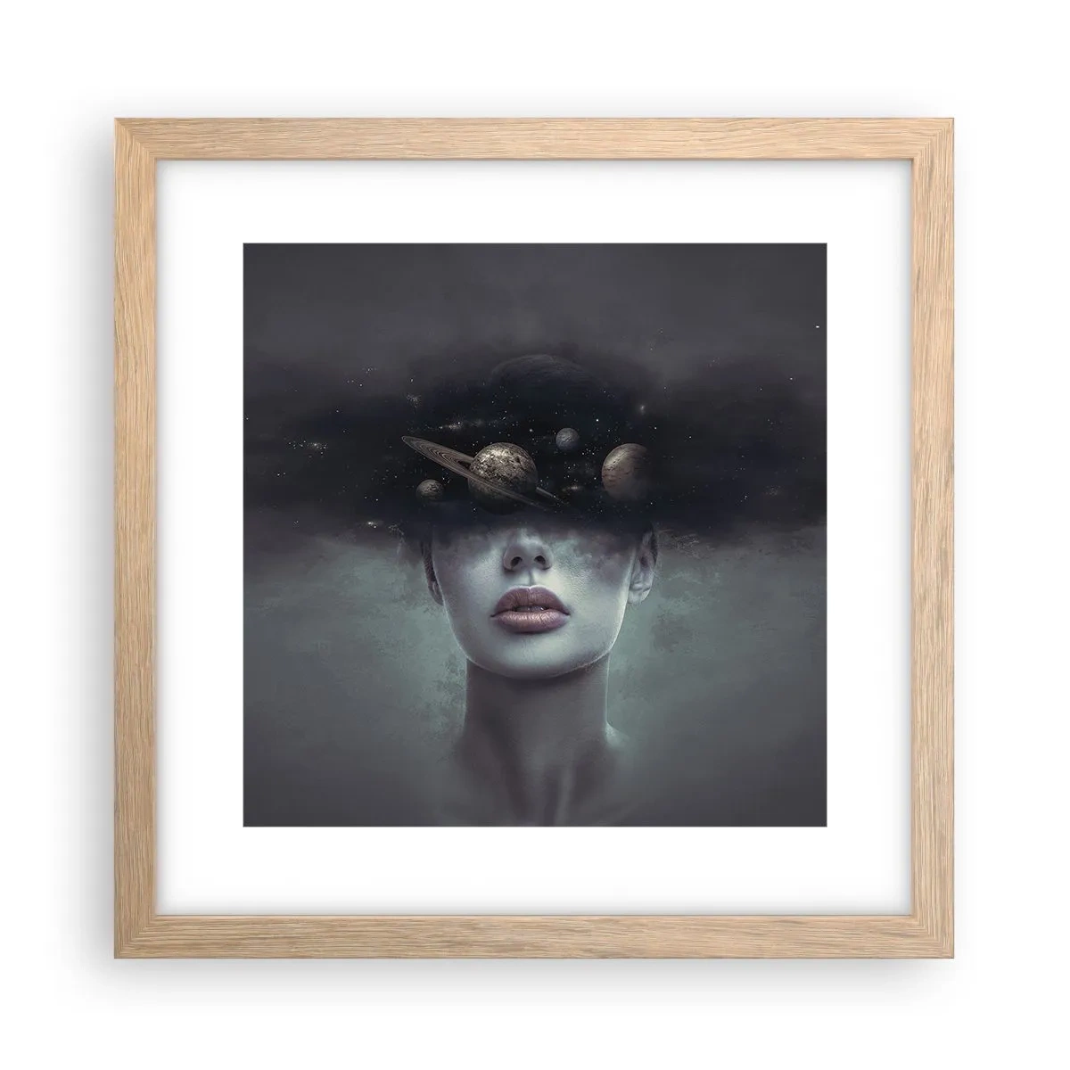 Plakat w ramie jasny dąb - A planety szaleją… - 30x30 cm