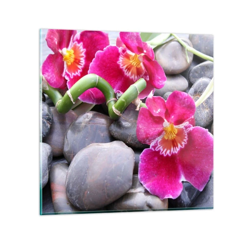 Obraz na szkle - Chłód i żar - 70x70 cm