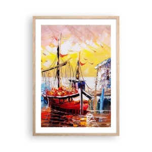 Plakat w ramie jasny dąb - Szczęśliwy powrót - 50x70 cm