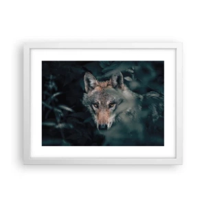 Plakat w białej ramie - Łowca - 40x30 cm