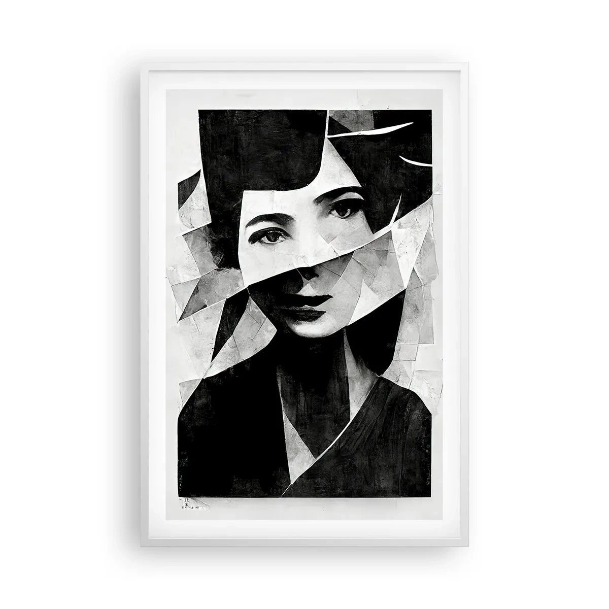 Plakat w białej ramie - Naprawdę jaka jesteś… - 61x91 cm