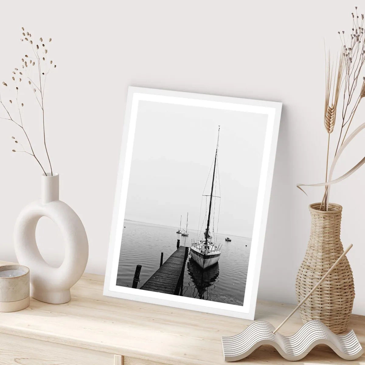 Plakat w białej ramie - Gotowy do drogi - 70x100 cm