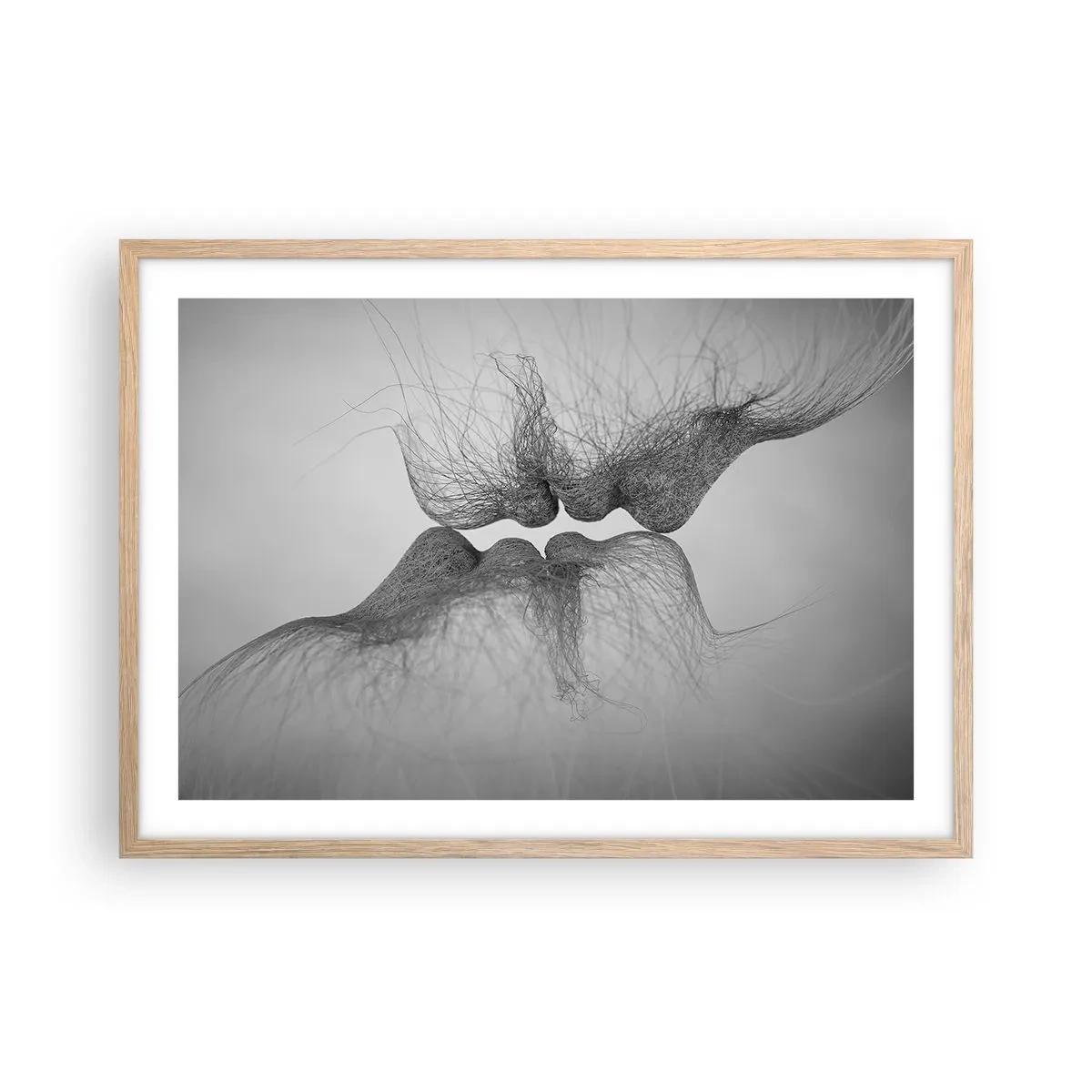 Plakat w ramie jasny dąb - Pocałunek wiatru - 70x50 cm