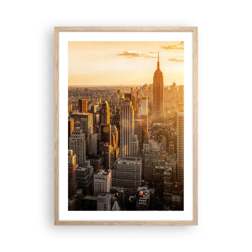 Plakat w ramie jasny dąb - Rosnąc w słońcu - 50x70 cm