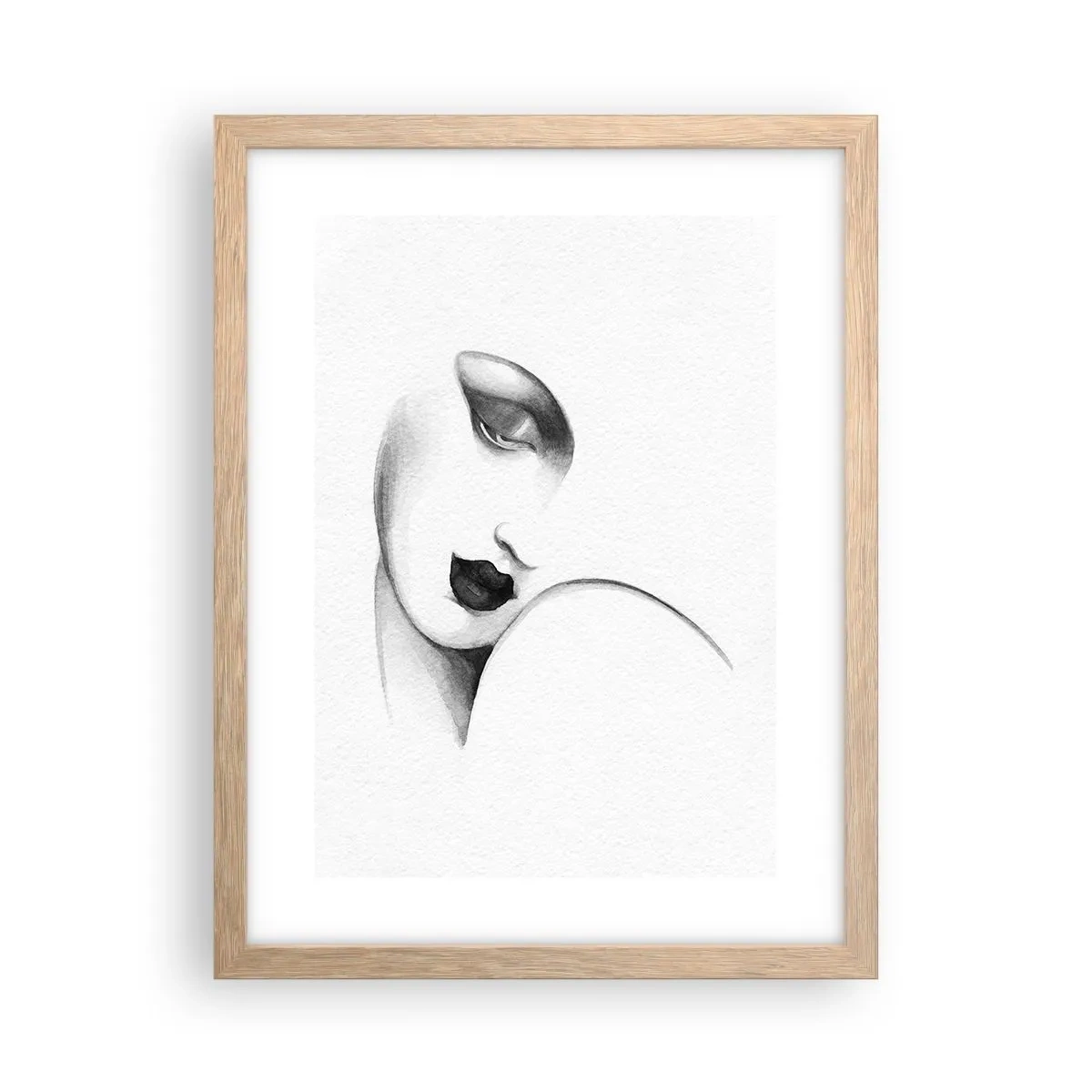 Plakat w ramie jasny dąb - W stylu Łempickiej - 30x40 cm