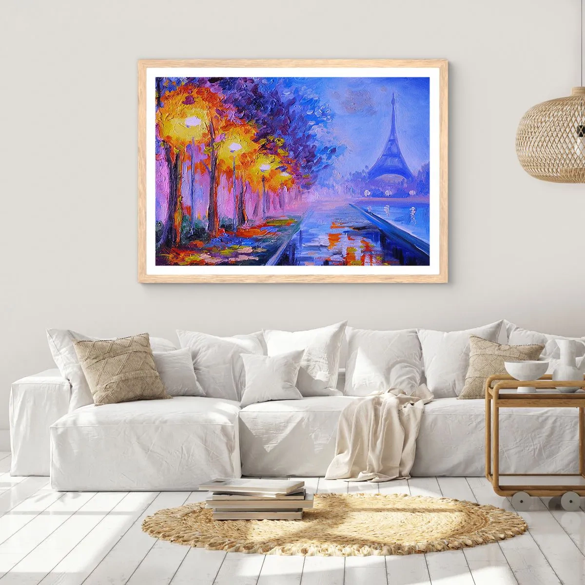 Plakat w ramie jasny dąb - Wymarzony spacer - 70x50 cm