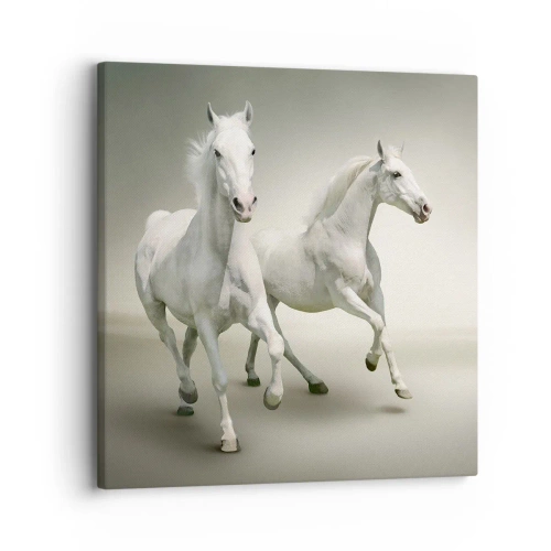 Obraz na płótnie - White power! - 30x30 cm