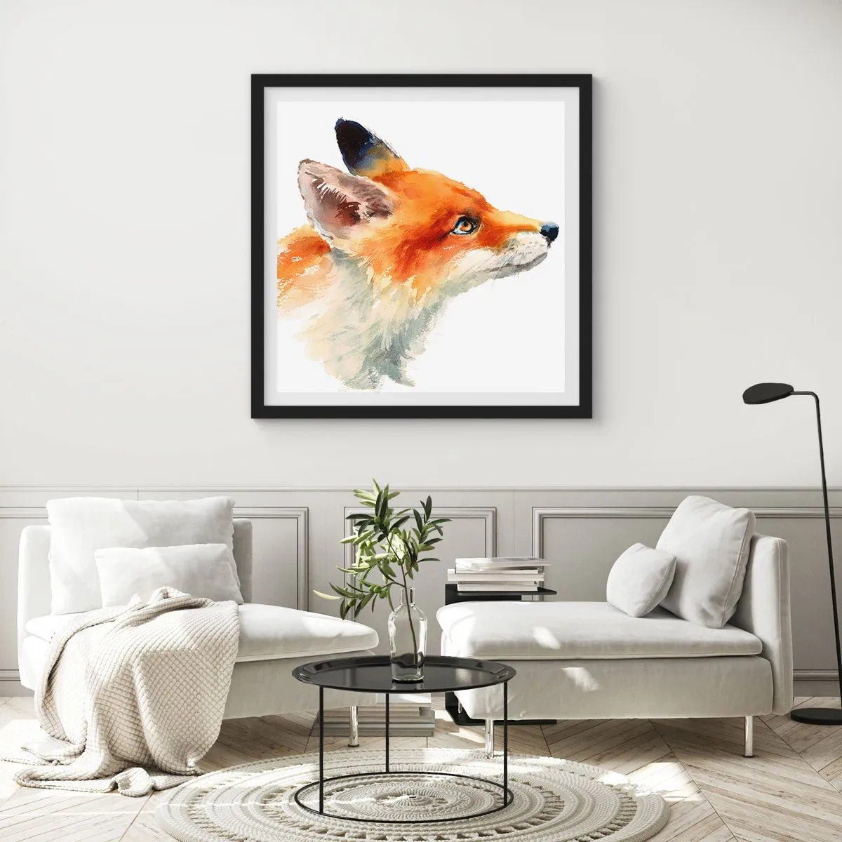 Plakat w czarnej ramie - Ostrożności nigdy za wiele - 50x50 cm