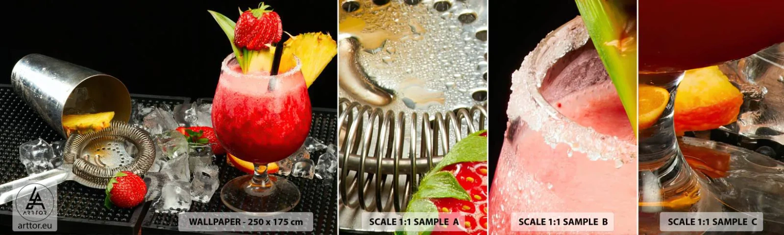 Fototapeta Próbka Standard Eco - Wyczarować smak - Napój, Koktajl, Shaker - 100x30 cm