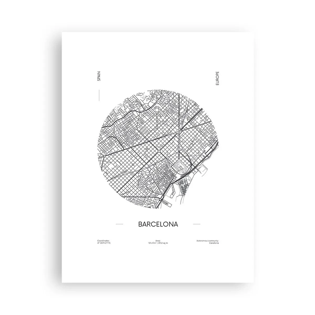 Plakat - Anatomia Barcelony - 30x40 cm