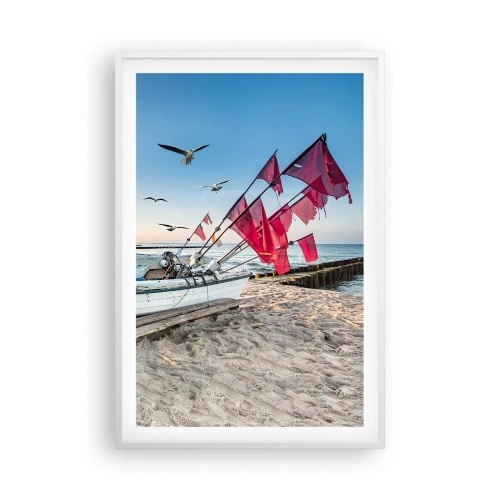 Plakat w białej ramie - Zasłużony odpoczynek - 61x91 cm