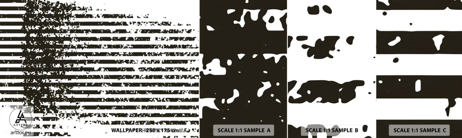 Fototapeta Próbka Samoprzylepna Deluxe Sticker - Rytm i szum - Abstrakcja, Sztuka, Grafika - 100x30 cm